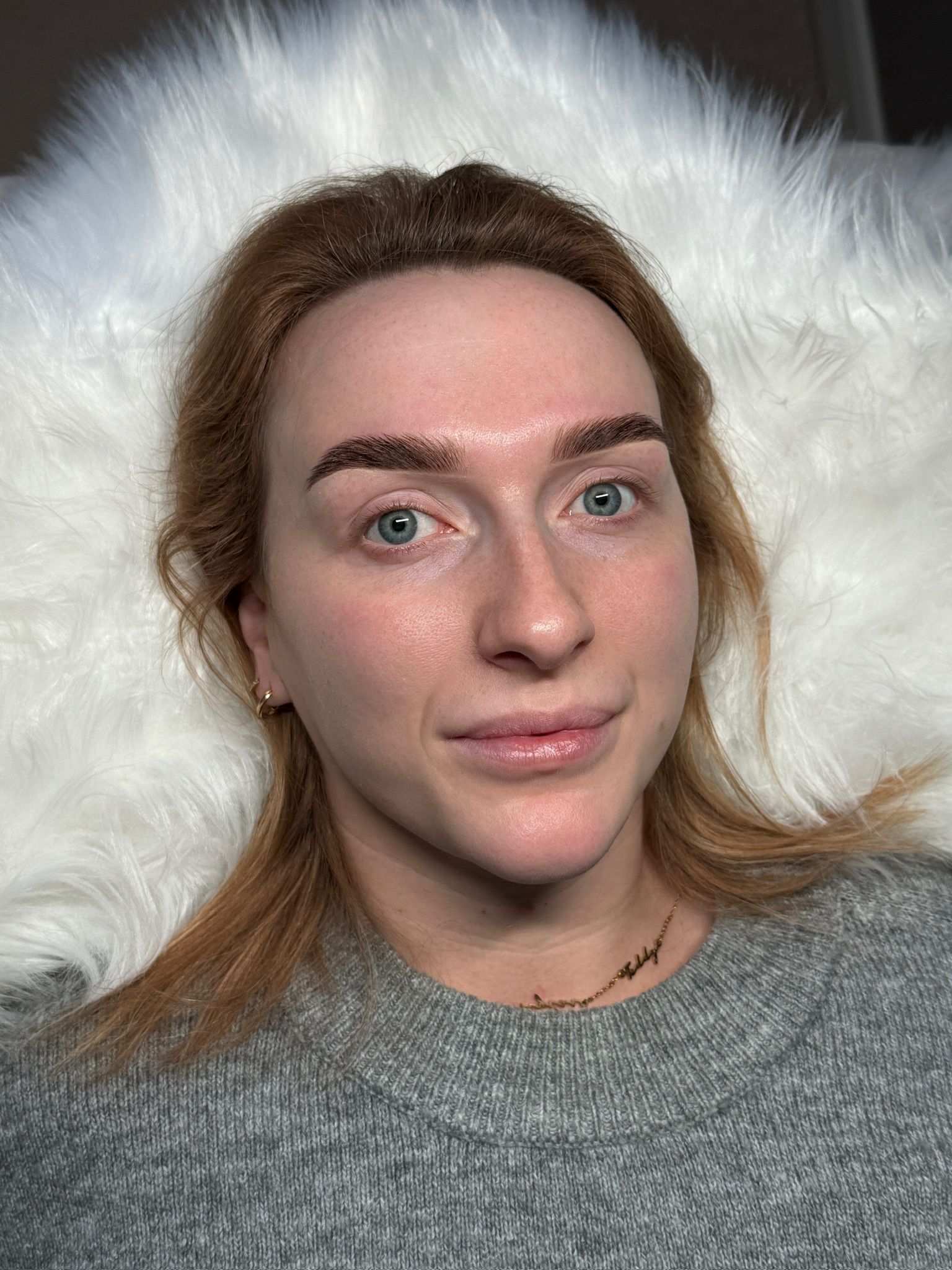 Client portrait showing natural brow shape